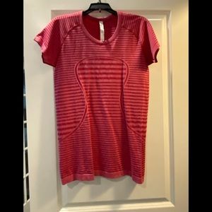 Lululemon Swiftly Tech Pink Red Tee